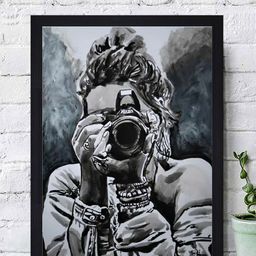 Gallery99 Grey & Black Photography Stance Textured Framed Wall Art-picture-25