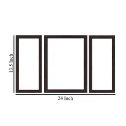 WENS Set Of 3 White and Yellow Wall Art Framed Painting image 2