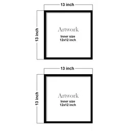 Art Street Set of 2 Black & Blue Krishna With Flute Framed Wall Art image 3