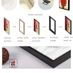 Art Street Set Of 2 Black & Red Paris And London Framed Canvas Wall Art image 4