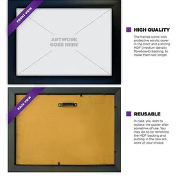 TIED RIBBONS Set Of 3 White & Black Quotes Printed Framed Wall Art image 4