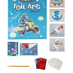 SCOOBIES Kids Blue Foil Art Set-image-13