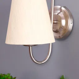 Devansh Off-White & Silver Contemporary Wall Lamp image 2