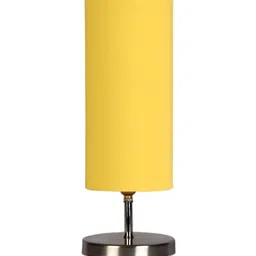 Devansh Yellow Steel Table Lamp With Cotton Shade image 2