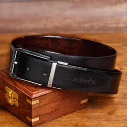 LOUIS STITCH Men Textured Leather Reversible Formal Belt-picture-38