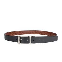 Hidesign Men Textured Leather Reversible Casual Belt image 2