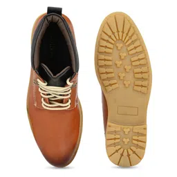 The Roadster Co. Men Colourblocked Lace-Up Biker Boots image 2