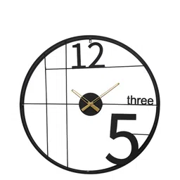 CHRONIKLE Black Round Contemporary Wall Clock-image-51