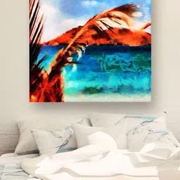 Casperme Red & Blue Canvas Framed Painting Abstarct Wall Art-image-30