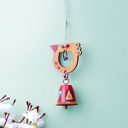VarEesha Orange Bird Wall Hanging Bell Wind chime-picture-19