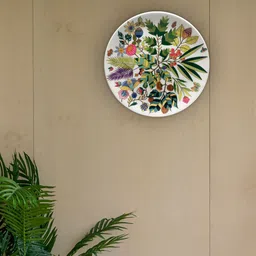 KOLOROBIA White & Green The Vibrant Bliss Decorative Wall Plate-image-21