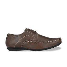 John Karsun Men Brown Solid Formal Derbys image 2