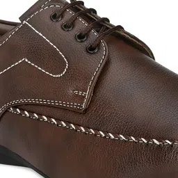John Karsun Men Brown Solid Formal Derbys image 4