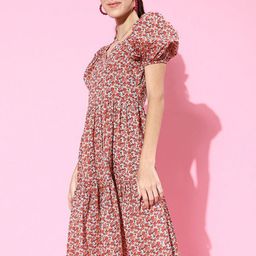 Sera Floral Printed Fit and Flare Dress-picture-36