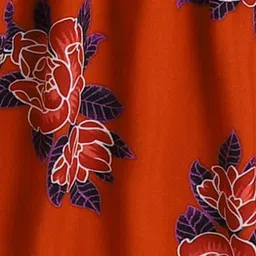 The Magic Wand Rust & Blue Floral Dress image 3