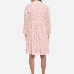 Annabelle by Pantaloons Women Pink Floral A-Line Dress image 5