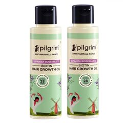 Pilgrim Set Of 2 Anti-Fall Range Spanish Rosemary & Biotin Hair Growth Oil - 100ml Each-picture-8