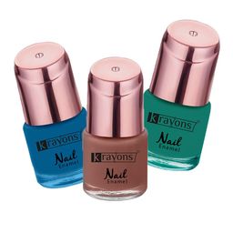 krayons Set of 3 Crazy Long Lasting Gel Nail Enamel - 8 ml Each-picture-43