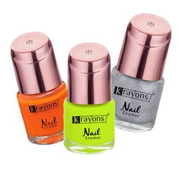 krayons Set of 3 Crazy Long Lasting Gel Nail Enamel - 8 ml Each-picture-34