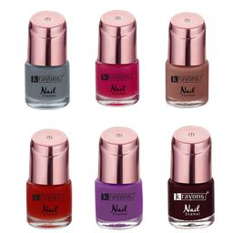 krayons Set of 6 Crazy Long Lasting Gel Nail Enamel - 8 ml Each-picture-0