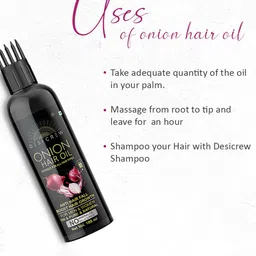 Desi Crew Set Of 2 Anti Hair Fall Onion Hair Oil- 100 ml Each image 4
