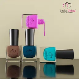 Looks United Set Of 12 Trendy Color Long Lasting Nail Polish 6 ml Each image 5