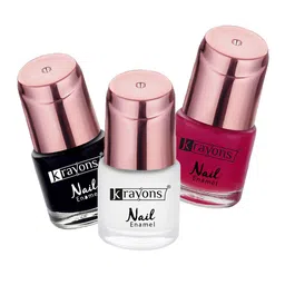 krayons Set of 3 Crazy Long Lasting Gel Nail Enamel - 8 ml Each image 2