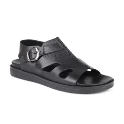 ATESBER by Inc.5 Men Black Leather Comfort Sandals-picture-30