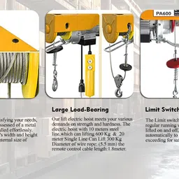 Nutronics NS-EH 300X20mtrs Copper Winding Mini Electric Hoist for Small Job Works and Domestic Use Corded Length 4 mm image 4