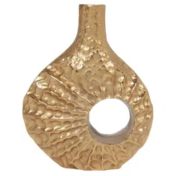 Decor de Maison Seashell Serenity GoldToned and Brown Vase image 2