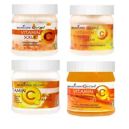 BEAUCODE BIOCARE Set Of 4 Vitamin C Facial Kit Cream-Mask-Gel-Scrub-picture-28