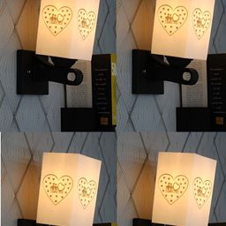 Gojeeva Black & White Metal Square Shaped Wall Lamp-picture-36