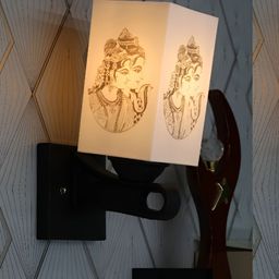 Gojeeva Black & White Metal Square Shaped Wall Lamp-picture-41