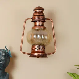 ELIANTE Copper-Toned Iron Contemporary Abstract Shaped Wall Lamp image 2