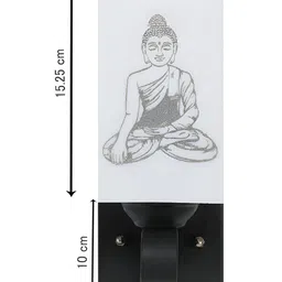 Gojeeva Black & White Metal Square Shaped Wall Lamp image 3