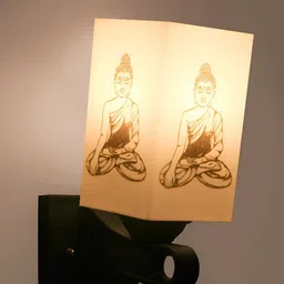 Gojeeva Black & White Metal Square Shaped Wall Lamp image 5