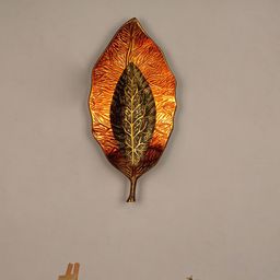 Fos Lighting Gold-Toned Adorned Leaves Contemporary Wall Sconce-picture-21