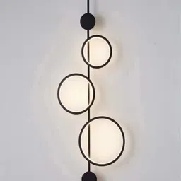 The Art House Black Circle Shaped Fancy Wall Lamp image 3