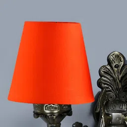 Aura Orange & Black Metal Traditional Abstract Shaped Shaped Wall Lamp image 5