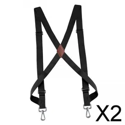 club bollywood The Style Sutra 2xMens Womens Suspender X Shaped Elastic Straps Hook Suspenders Adjustable Black|Clothing Shoes & Accessories | Mens Accessories | Suspenders Braces image 2
