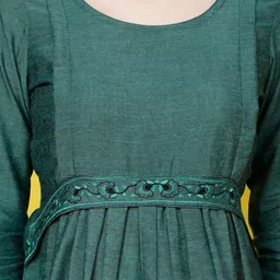 DUMMY SHAPE Maternity Pure Cotton Maxi Dress With Belt image 3