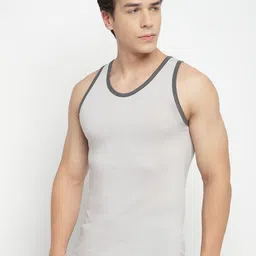 La Intimo Pack Of 2 Pure Cotton Gym Vests image 3