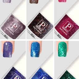 PERPAA Glitter Light Set Of 6 Flashing UV Gel Nail Polish 5ml Each-92-93-94-95-96-99-picture-44