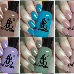 AQ FASHION Set Of 12 Long Lasting Quick Dry Glossy Nail Polish - 9 ml Each image 2