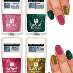 ForSure Set of 4 High Shine Glitter Long Lasting Nail Enamel 5ml each - Shade 97-98-99-100-picture-7