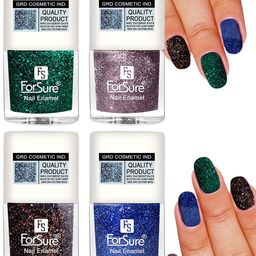ForSure Set of 4 High Shine Glitter Long Lasting Nail Enamel 5ml each - Shade 93-94-95-100-picture-40