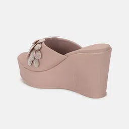 Marc Loire Embellished Open Toe Wedge Heels image 4