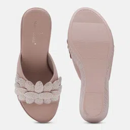 Marc Loire Embellished Open Toe Wedge Heels image 5