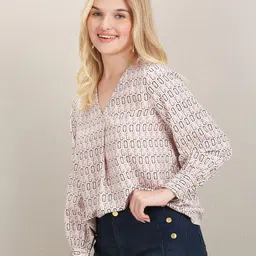 U.S. Polo Assn. Women Geometric Printed Top image 4