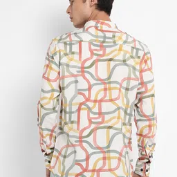 Campus Sutra Classic Abstract Printed Cotton Casual Shirt image 4